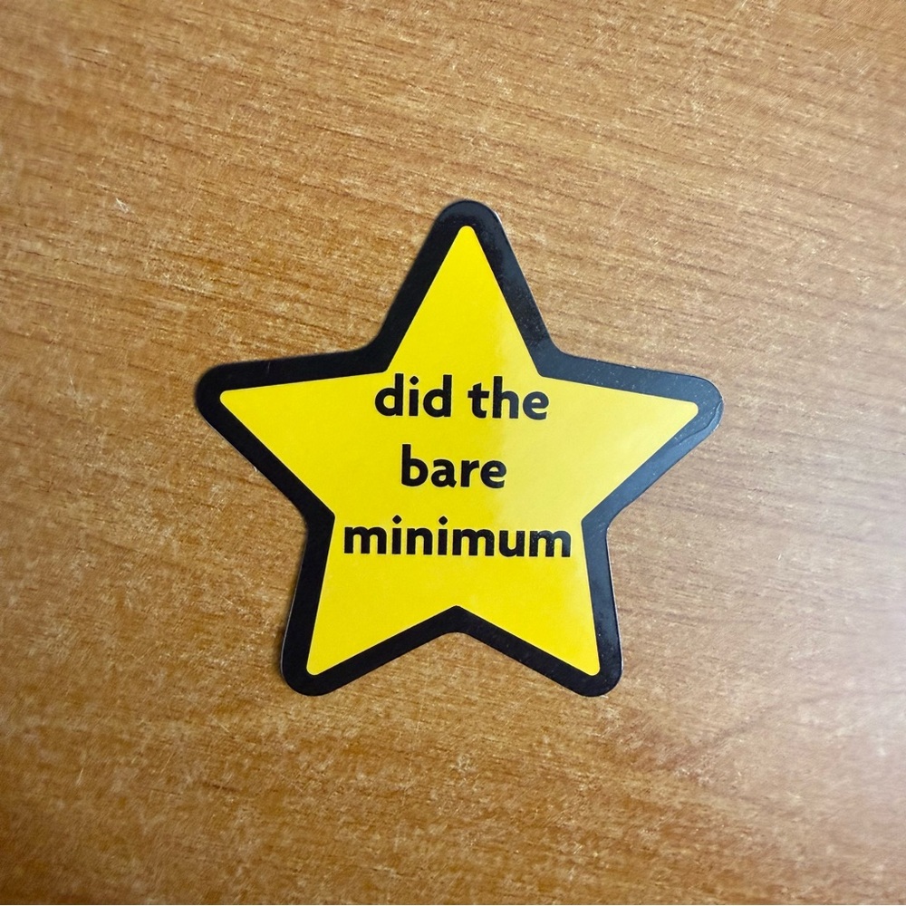 Yellow‎ Star Sticker